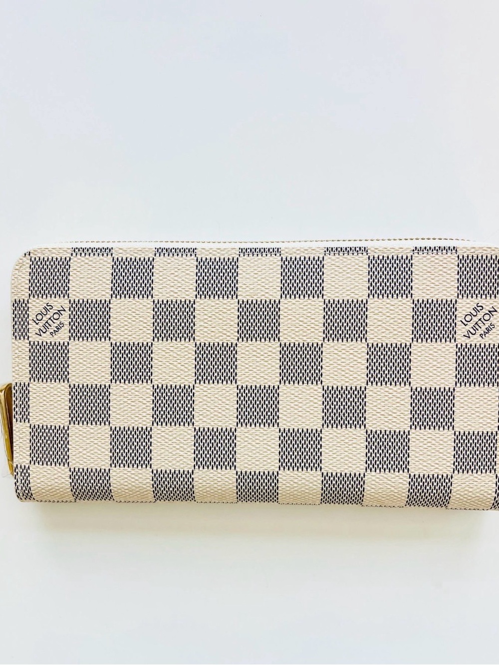 Brand New White And Gray Checked Wallet Includes Box And Dust Bag - Picture 3 of 6